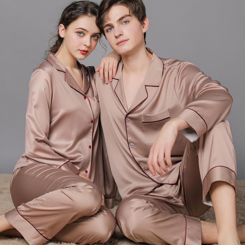 Loose Satin Women Pajamas Set