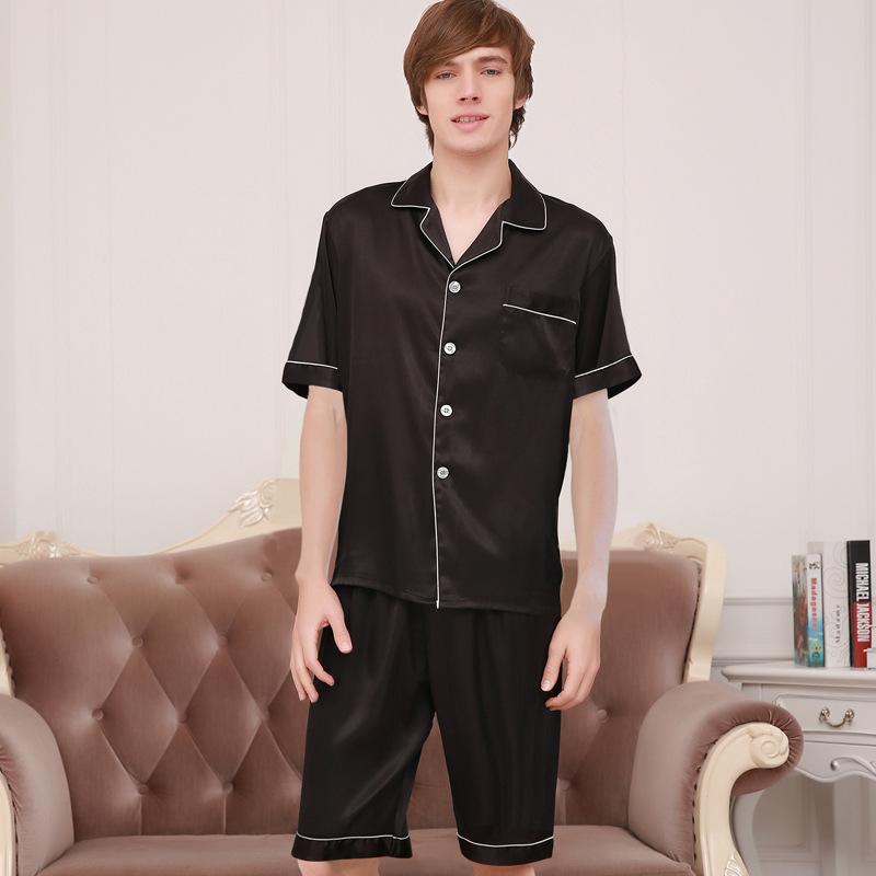 Satin Men Short Pajama Set