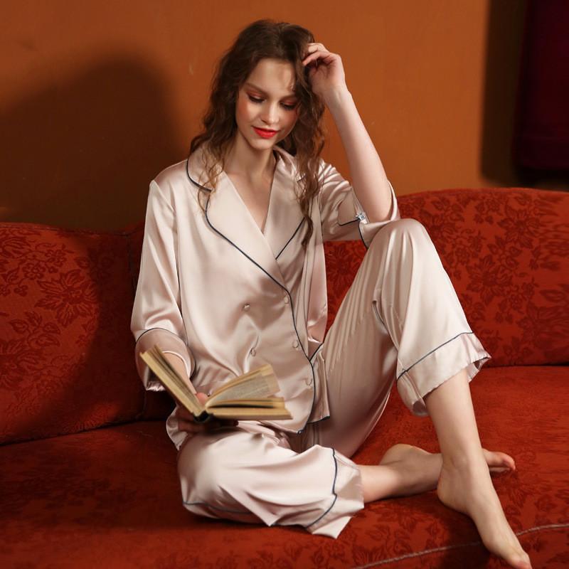 Elegan Silk Satin Couple Nightwear Set
