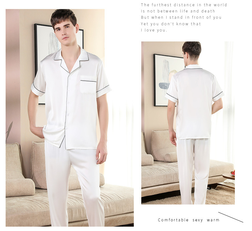 Luxurious Men's Satin Pajamas