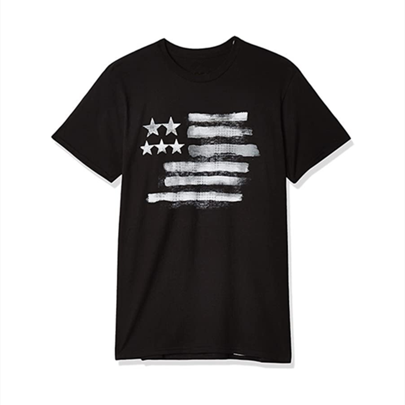 4th of July Unisex USA Letter Flag Printed Short Sleeve T-Shirt