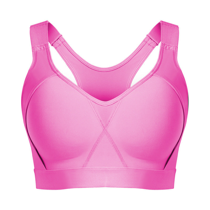 Ladies Plus Size Comfortable Breathable Shockproof Sports Bra Yoga Running Underwear