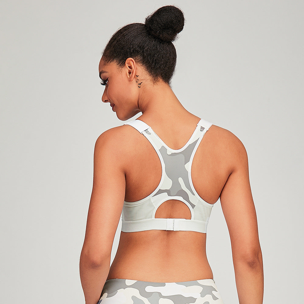 Ladies Plus Size Comfortable Breathable Shockproof Sports Bra Yoga Running Underwear