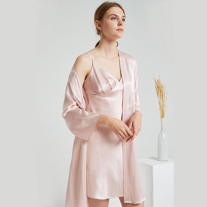 Silk Nightgown & Robe Set