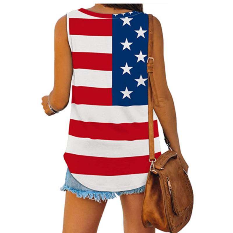 Women 4th Of July Camip Top