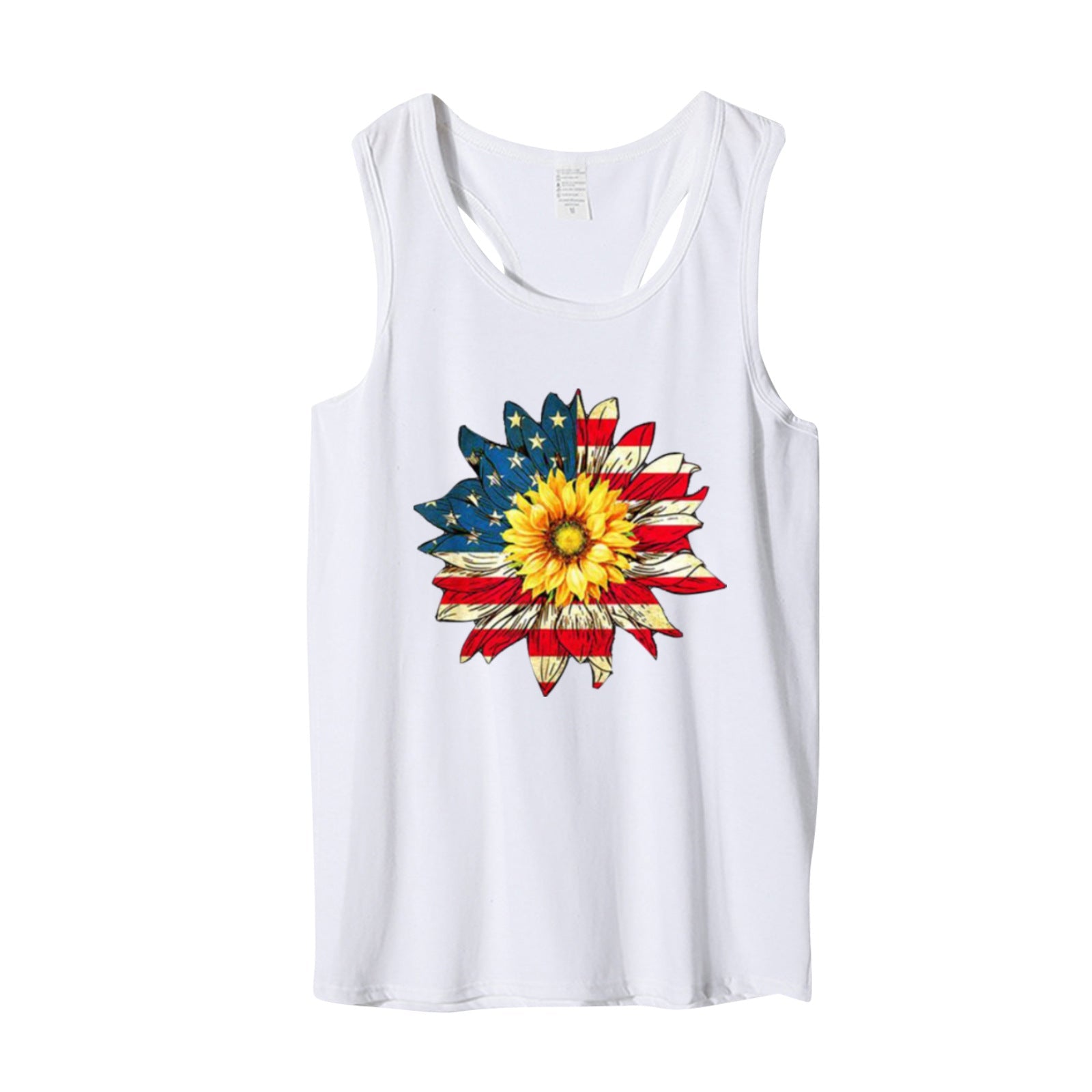 Women Fourth of july American Flag Tank Top