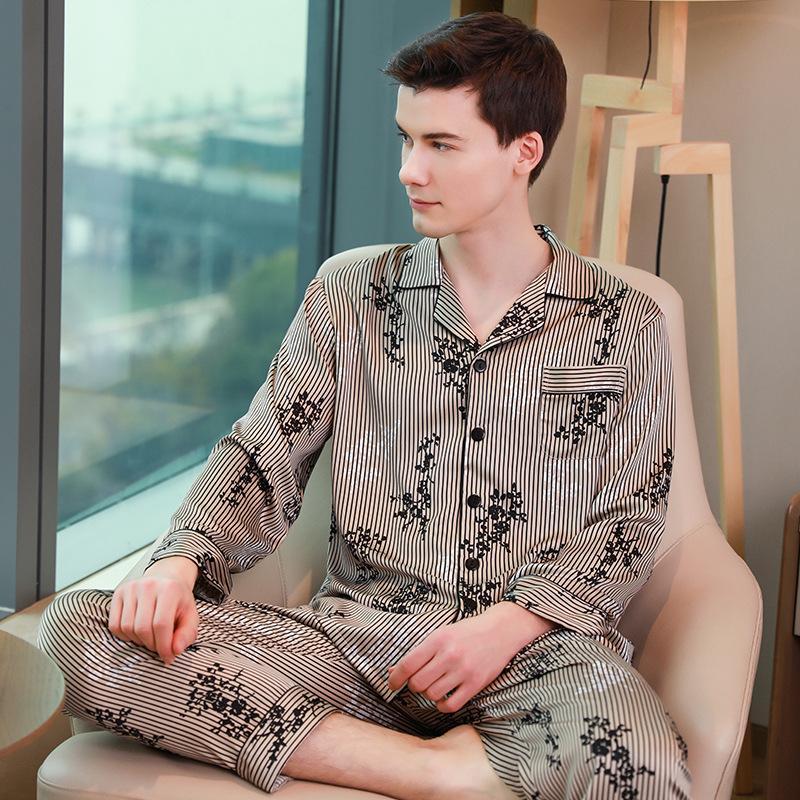 Classic Luxe Mens Satin Pajamas Set