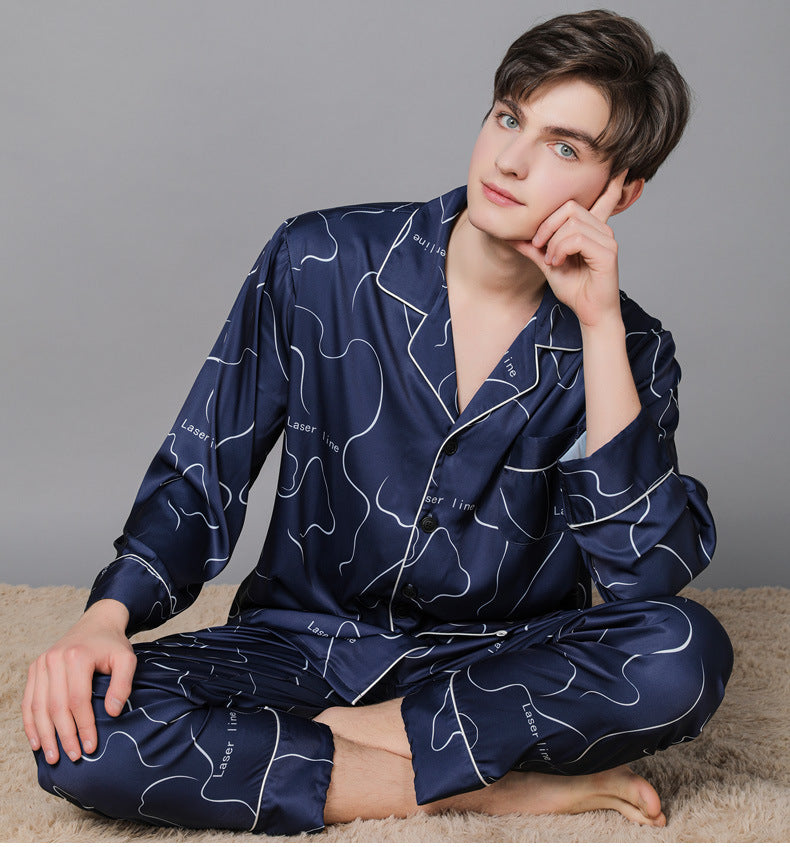Classic Satin Men's Pajama Set 2PCS