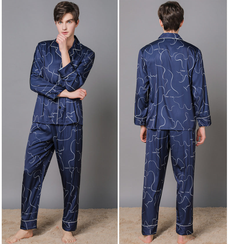 Classic Satin Men's Pajama Set 2PCS