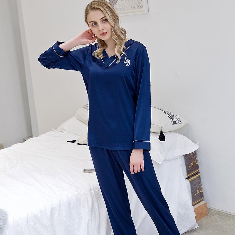 Classic Full Length Satin Couple Pajamas Sets