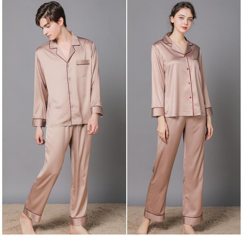 Loose Satin Women Pajamas Set