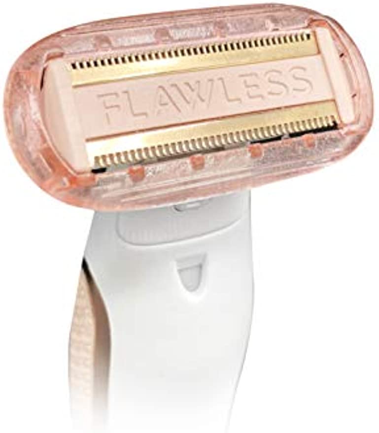 Finishing Touch Flawless Body Rechargeable Ladies Shaver and Trimmer, White/Rose Gold Hair Remover