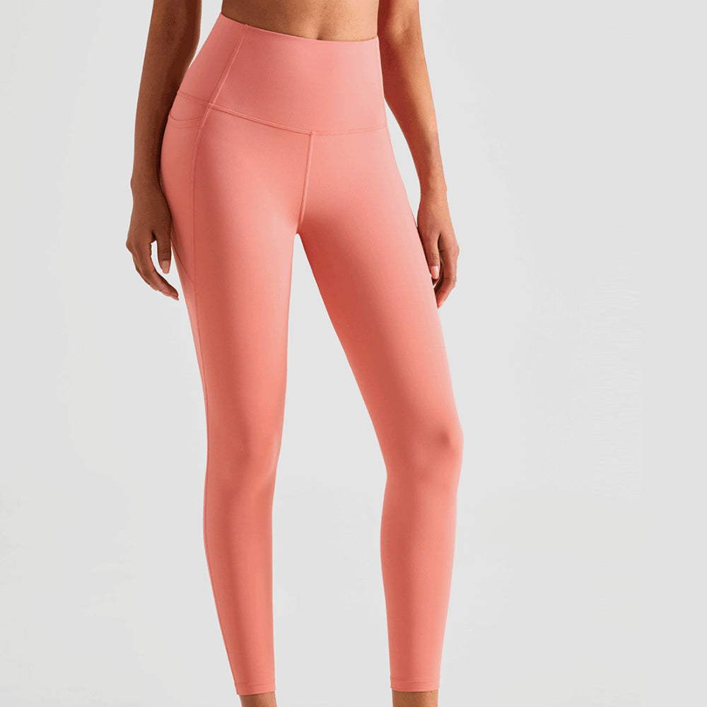 Women Solid Color Tight High Waist Yoga Pants CK1421