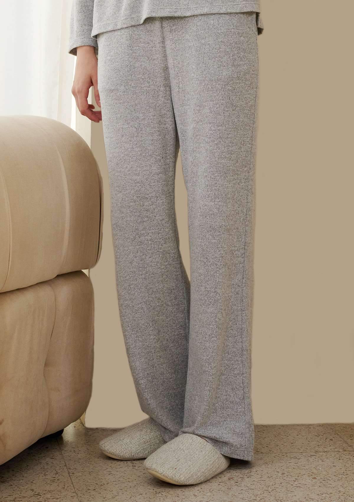 HSIA HSIA Knit Long Sleeve Pajama Set Pants / XS / Gray