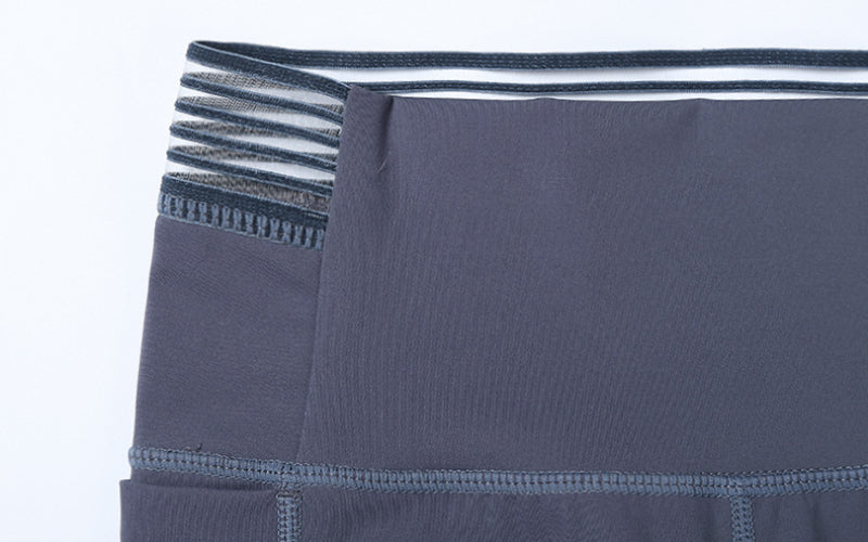 2022 Women Hollow High Waist Brushed Yoga Pants Sweatpants With Pockets JK21