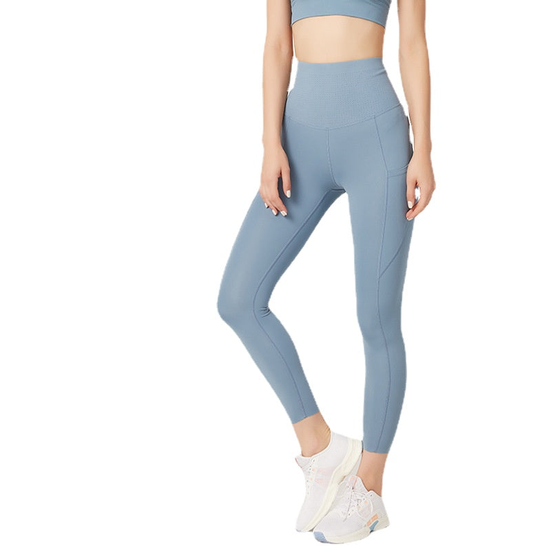 Women Plus Size Breathable High Waist Tunic Yoga Pants Sports Trousers A-65