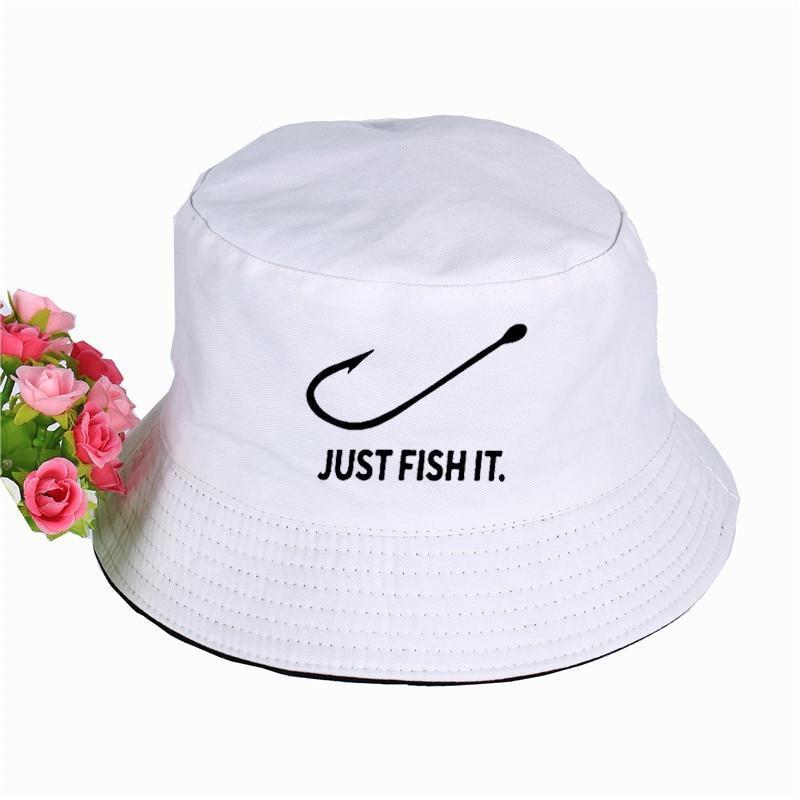 Just Fish It Funny Printed Bucket Hats