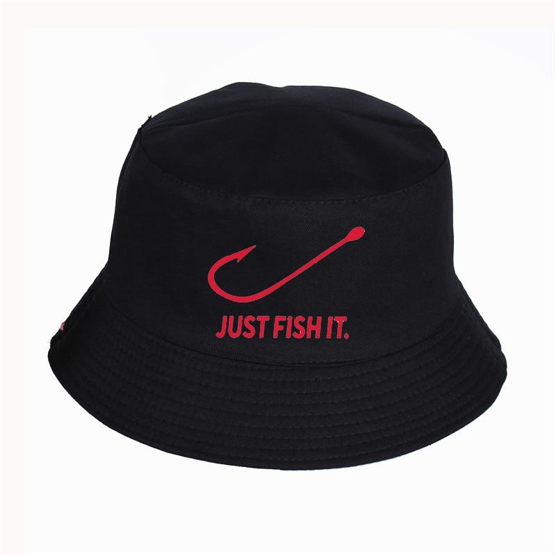 Just Fish It Funny Printed Bucket Hats