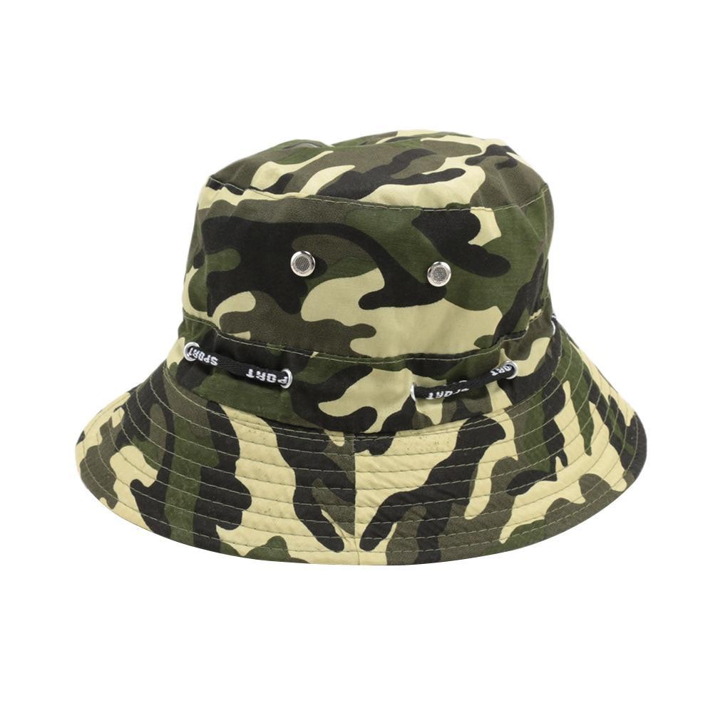 Men Women Camouflage Bucket Hat