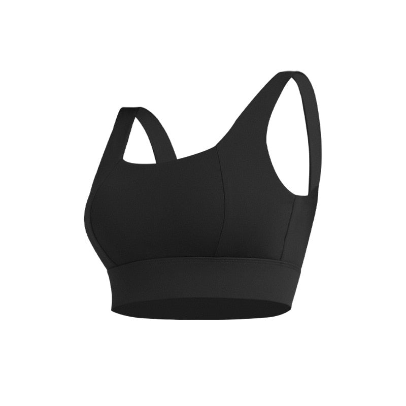 Female Sexy Beautiful Back Solid Color High Impact Support Push Up Sports Bra Gym Underwear Workout Brassiere