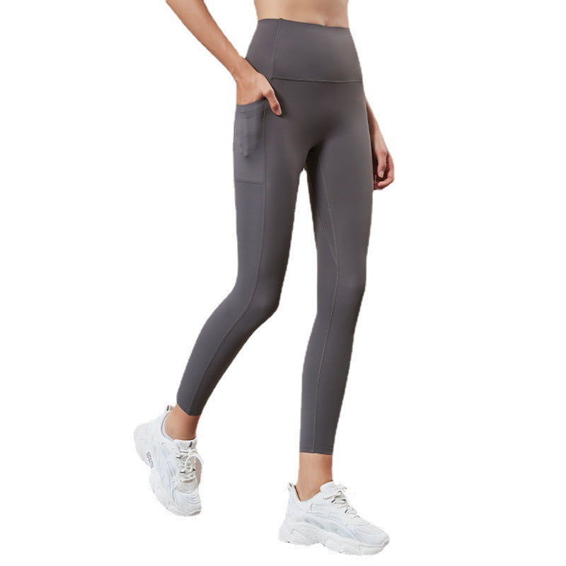 Women Seamless Yoga Pants Tight High Waist Hip Lift Sports Leggings with Pockets