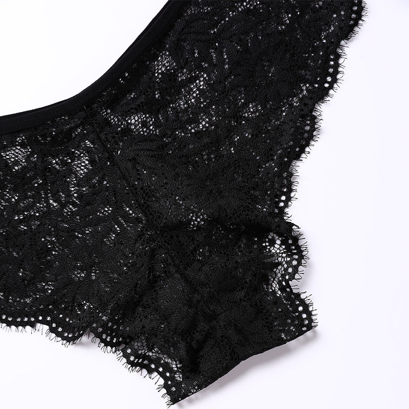 Women Seamless Ruffled Lace Underwear Exotic Lingerie 8027