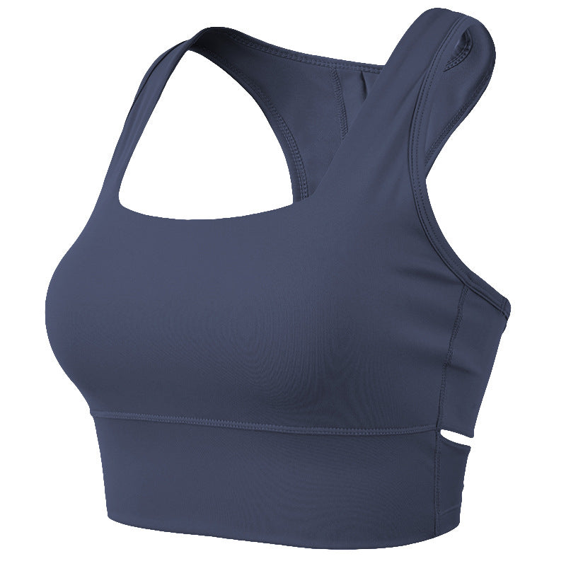 Women Sexy Push-Up Hollow Sports Bra Anti-Sagging Yoga Vest WX#