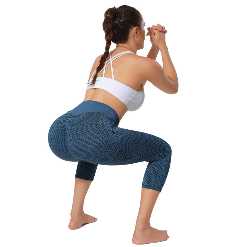 Cropped Yoga Pants 3/4 Leggings with Pockets 25-2540