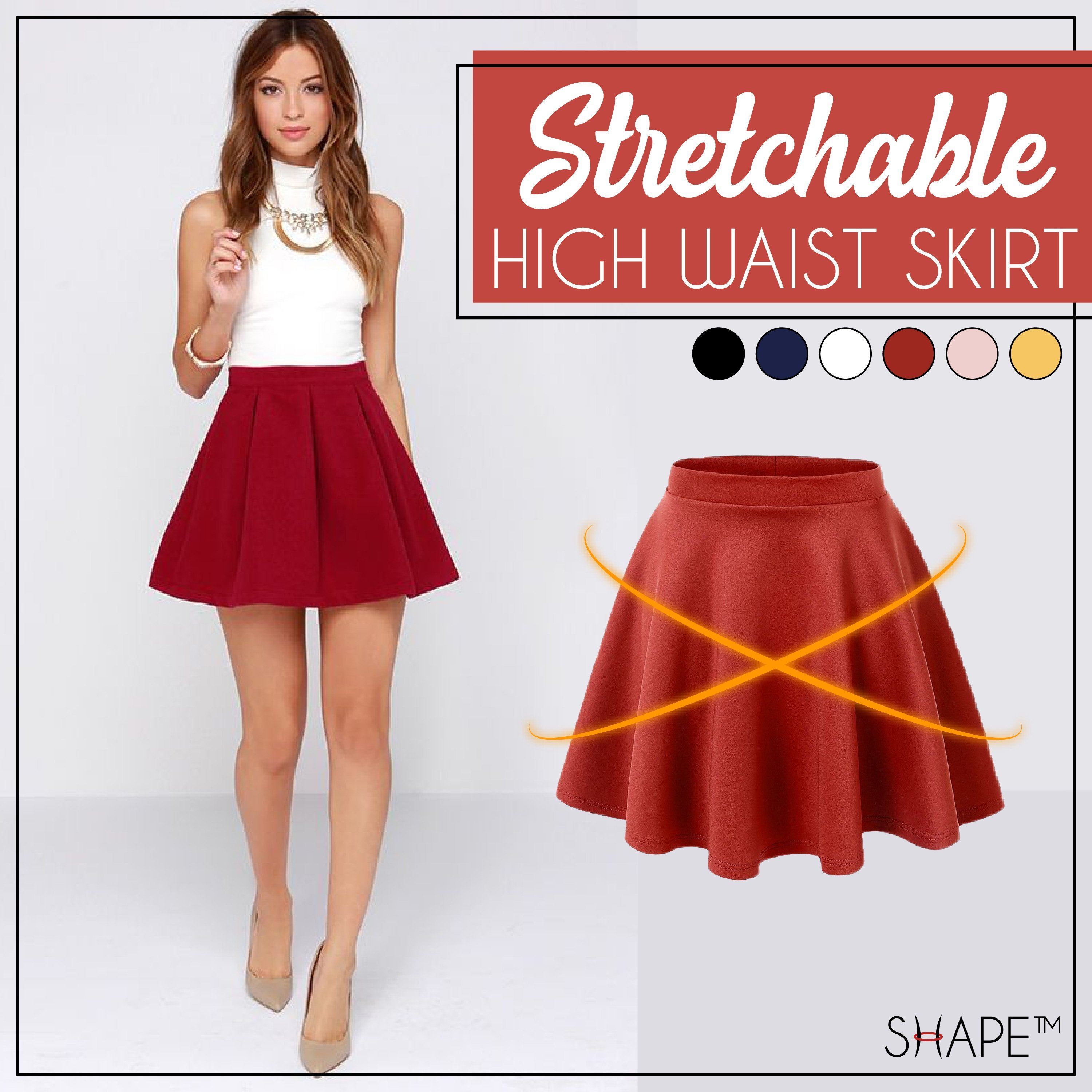 Stretchable High Waist Skirt