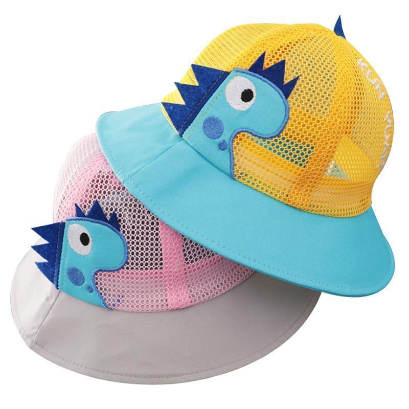 Dinosaur Mesh Breathable Cap for Toddler Kids 6-24 Months