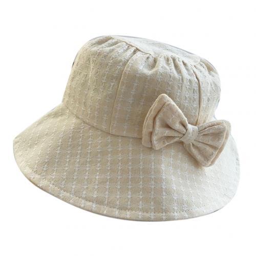Baby Kids Bowknot UV Protection Fisherman Cap Bucket Hat Outdoor Sunhat