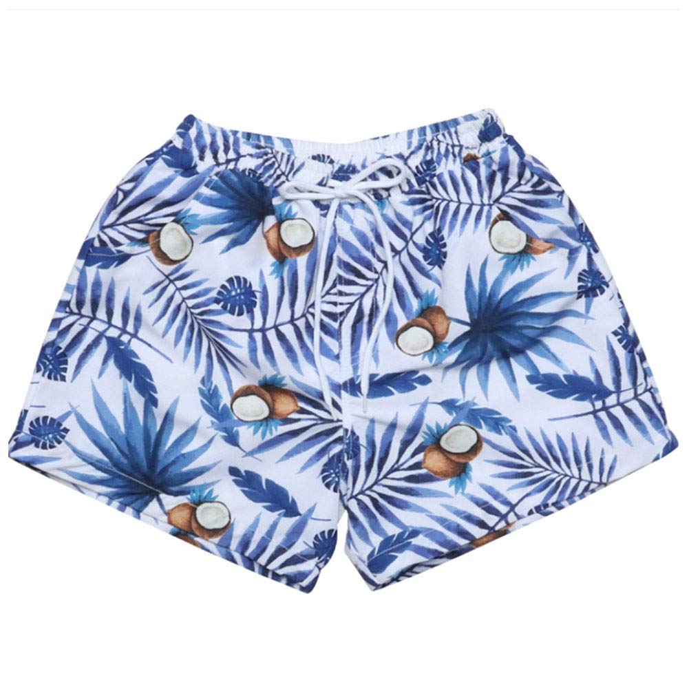 Coconut and Leaves Matching Swimsuit for Couples Men and Women Bathing Suits