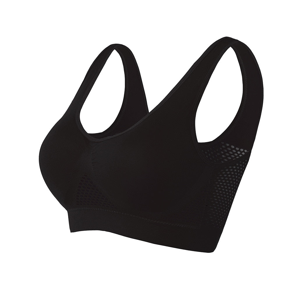 Women Breathable Fitness Gym Yoga Sport Bra Padded Crop Tops