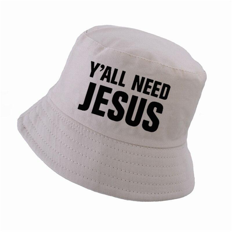 100% cotton Y'all Need Jesus cap fisherman hats